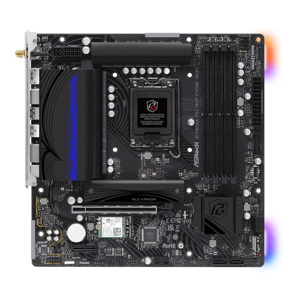  Mainboard ASRock B760M PG Riptide WiFi | Intel B760, Socket 1700, Micro ATX, 4 khe DDR5 
