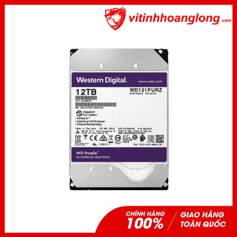  Ổ cứng HDD WD Western Digital 12TB Purple (WD121PURZ) 