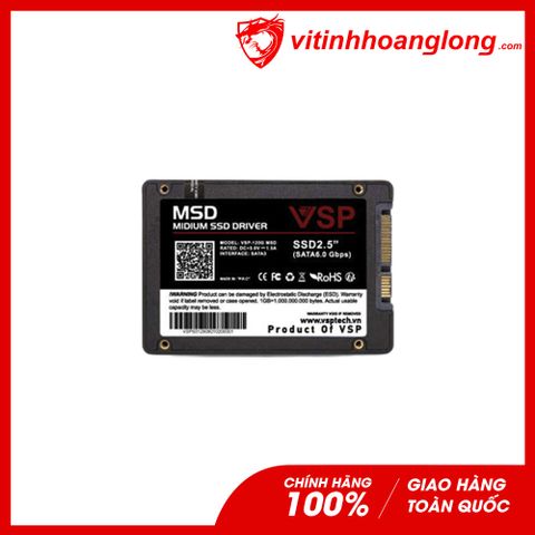  Ổ cứng SSD Vsp 128G Sata III 6Gb/s MLC Vỏ nhựa 500/380MBs (VSP-128G MSD) 
