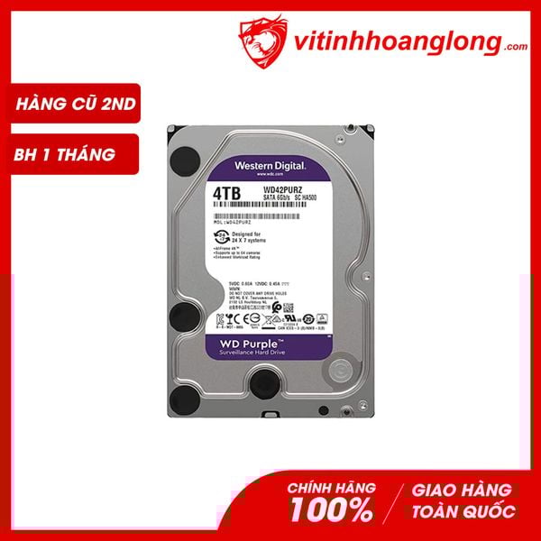 Ổ cứng HDD WD Western Digital 4TB Purple Cũ