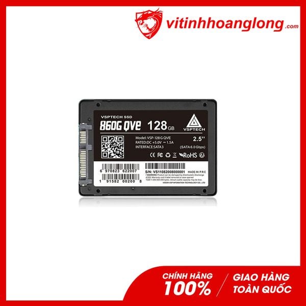 Ổ cứng SSD Vsp 128G 960 QVE Vỏ nhôm 500/450MBs