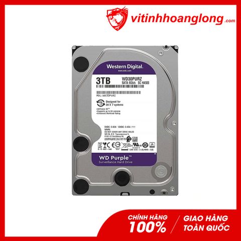  Ổ cứng HDD WD Western Digital 3TB Purple (WD30PURZ) 