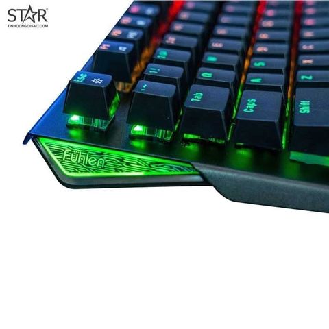 Bàn Phím Cơ Fuhlen Destroyer Led Rainbow Switch Quang Học (Đen) 