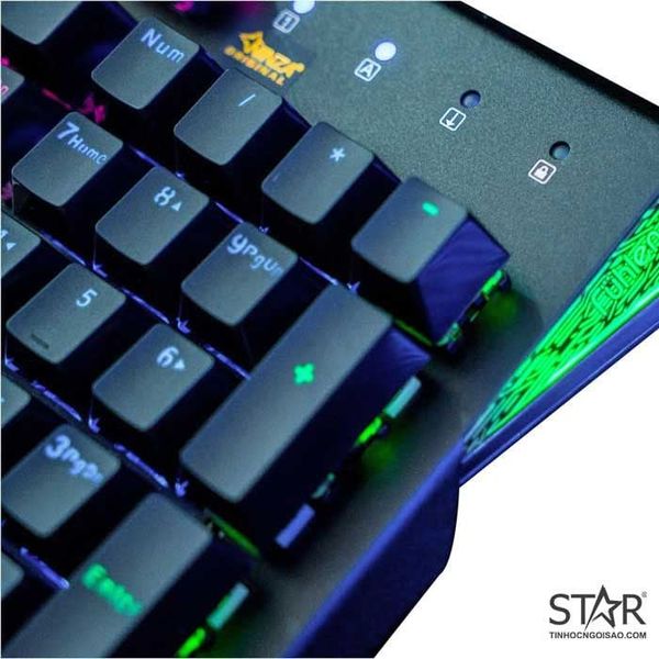  Bàn Phím Cơ Fuhlen Destroyer Led Rainbow Switch Quang Học (Đen) 