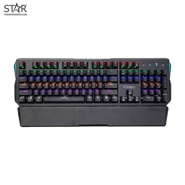  Bàn Phím Cơ Fuhlen Destroyer Led Rainbow Switch Quang Học (Đen) 