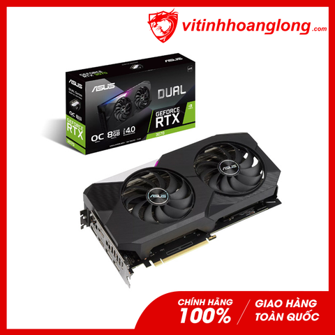  Card màn hình VGA Asus Geforce RTX 3070 Dual OC 8GB V2 2 Fan (DUAL-RTX3070-O8G-V2) 