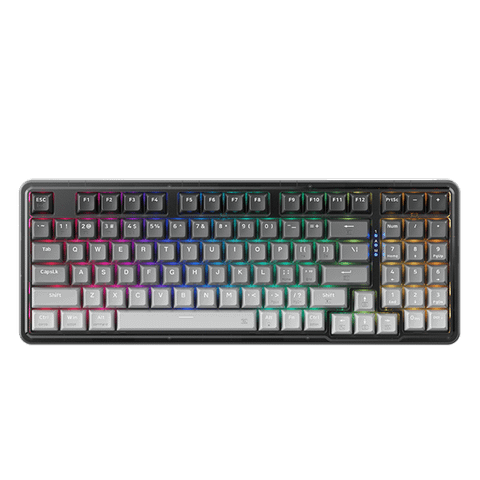  Bàn phím cơ Machenike K500F-B94W Tri-Mode RGB Grey | Wireless, GR Purple 
