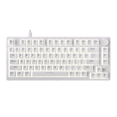  Bàn phím cơ DareU EK75 White | 2 sides RGB strip, Type-C, Firefly (Tactile) Switch 