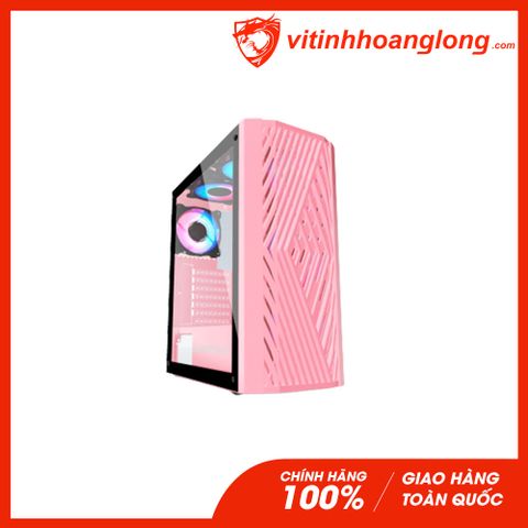  Vỏ Case máy tính Vsp KA-300 Mid Tower (Hồng) 