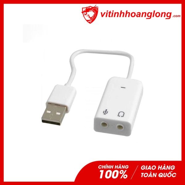 Cáp chuyển USB ra sound 7.1 - màu trắng