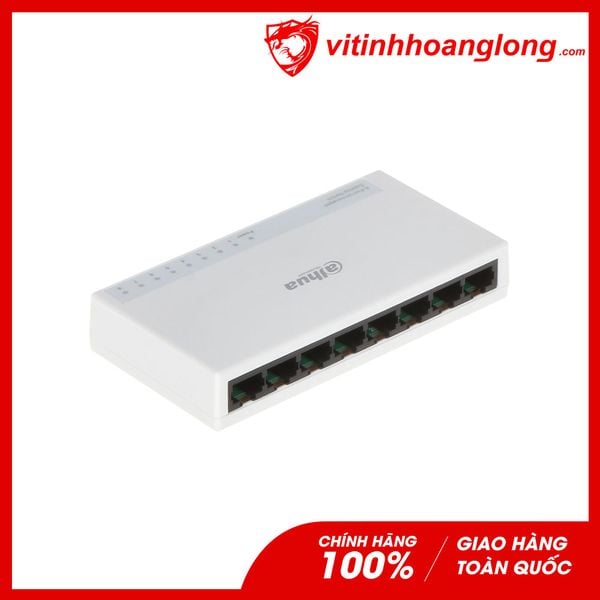 Thiết bị chia mạng Switch 8 port Dahua 10/100Mbps (PFS3008-8ET-L 8-Port)