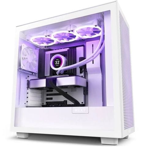  Thùng máy Case NZXT H7 Flow RGB (BLACK/ WHITE) 