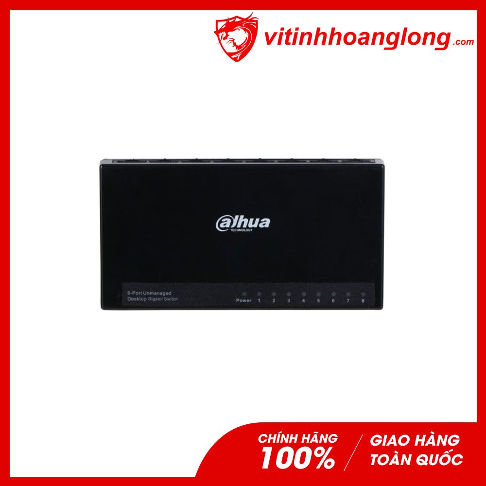 Thiết bị chia mạng Switch 8 port Dahua 10/100/1000M (PFS300-8GT-L)