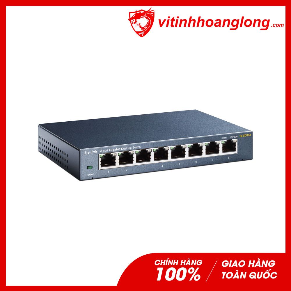 Thiết bị chia mạng Switch 8 port Tp-Link 10/100/1000M TL-SG108