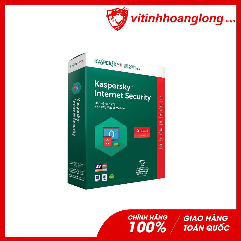 Phần mềm Diệt Virus Kaspersky Internet Security bản quyền