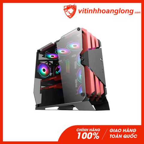  Vỏ Case máy tính Sama Gaming TG03 (Đỏ Đen) (Tặng 6 Fan RGB) 