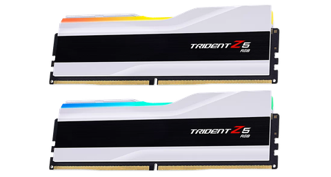  Ram GSkill Trident Z5 RGB White 32GB | 2 x 16GB, DDR5, 6000MHz (F5-6000J3238F16GX2-TZ5RW) 