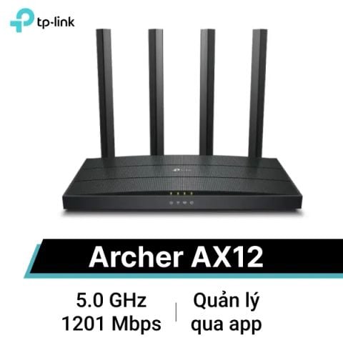  Router WiFi 6 Gigabit băng tần kép TP-Link Archer AX12 