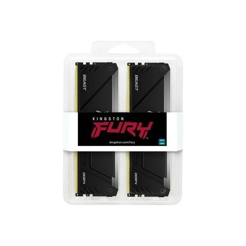  Ram Kingston Fury Beast RGB 16GB | 2x8GB, DDR4, 3200MHz (KF432C16BB2AK2/16) 