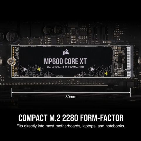 Ổ cứng SSD Corsair MP600 CORE XT 1TB| PCIe 4.0, Gen4x4, NVMe M.2 (CSSD-F1000GBMP600CXT) 