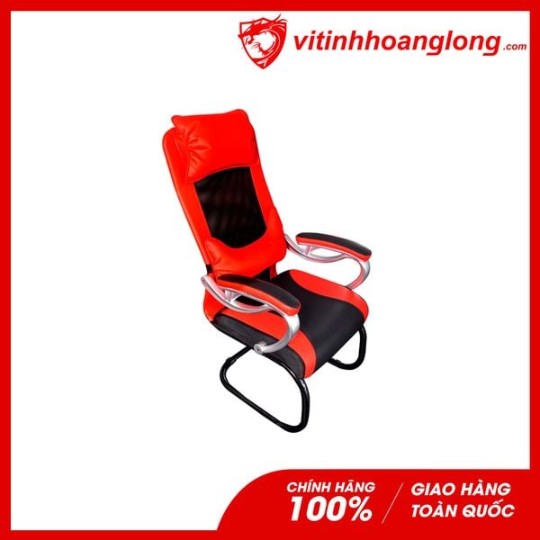 Ghế Gaming Chân quỳ lưng cao có tay (Đỏ)