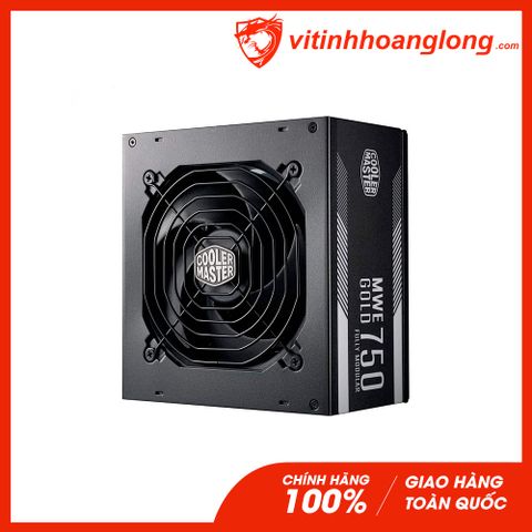  Nguồn máy tính Cooler Master 750W MWE 750 80 Plus Gold Full Modular (MPY-7501-AFAAG) 