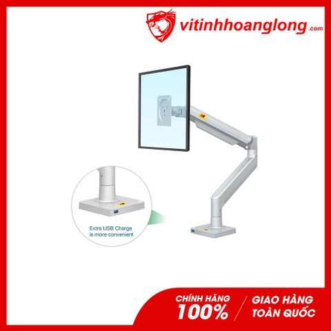  Giá đỡ 1 màn hình gắn bàn ARM NB G40 Bạc ( 22 inch - 40 inch ) 