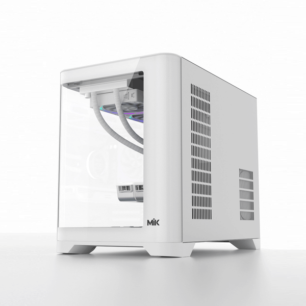  Thùng máy Case Mik Focalors | Trắng, không kèm fan 