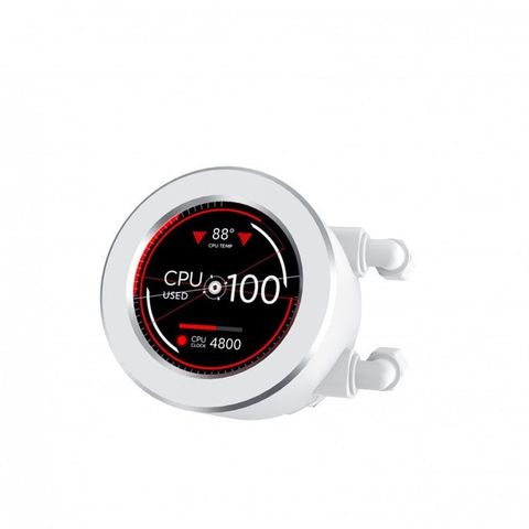  Tản nhiệt nước Xigmatek Frozr-O II 240 (EAN40436) - ARGB, LCD pump, Trắng 