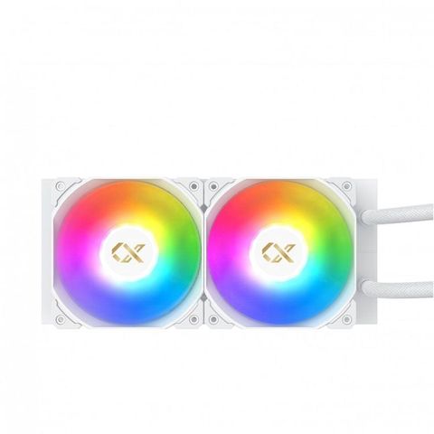  Tản nhiệt nước Xigmatek Frozr-O II 240 (EAN40436) - ARGB, LCD pump, Trắng 