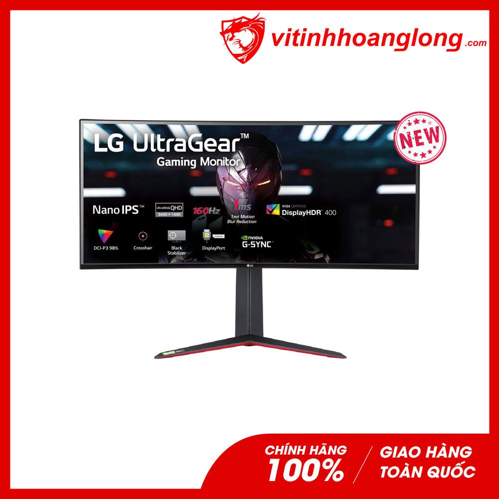  Màn hình máy tính LG 34 Inch 34GN850 UltraGear WQHD Gaming 4K IPS Nano 160Hz 