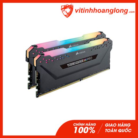  Ram PC DDR4 Corsair 16GB Bus 3000 Vengeance RGB Pro Black (2 x 8GB) (CMW16GX4M2D3000C16) 