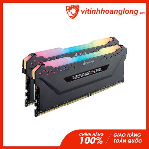  Ram PC DDR4 Corsair 16GB Bus 3200 Vengeance RGB Pro Black (2 x 8GB) (CMW16GX4M2C3200C16) 