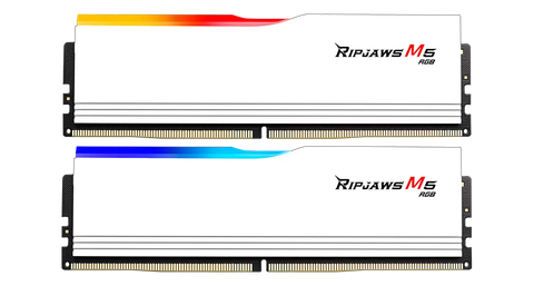  Ram GSkill Ripjaws M5 RGB 32GB - White | 16GB x 2, DDR5, 6000MHz (F5-6000J3648D16GX2-RM5RW) 