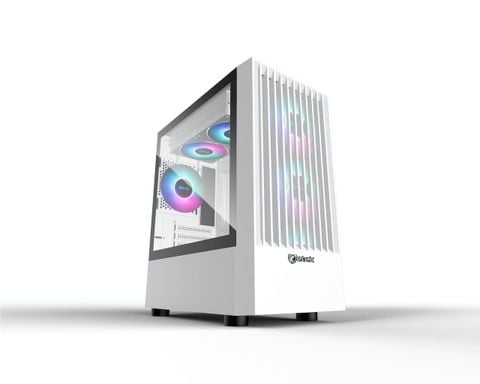  Thùng máy Case Jetek Game – X1 Tặng 3 Fan RGB (Trắng) 