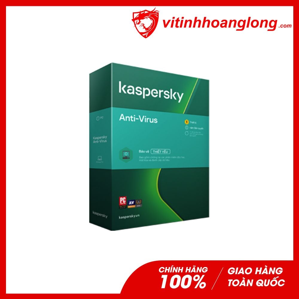 Phần mềm Diệt Virus Kaspersky Anti-Virus bản quyền 1 máy 2014