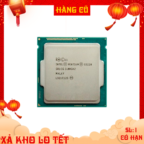  CPU Intel Pentium G3220 ( 3.00GHz, 2 Nhân 2 Luồng, Cache 3MB, Socket LGA 1150 ) TRAY chưa gồm Fan 