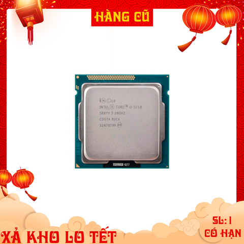  CPU Intel Core i3 3210 ( 3.20Ghz, 2 Nhân 2 Luồng, Cache 3MB, Socket LGA 1155 ) TRAY chưa gồm Fan 