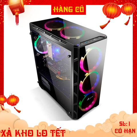  Vỏ case máy tính Golden Field N55 Gaming (21+) Mid Tower KHÔNG KÍNH hàng cũ 