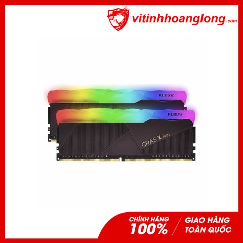  Ram PC DDR4 Klevv 32G Bus 3200 Cras X RGB (2x 16G)(KD4AGU880-32A160X) 