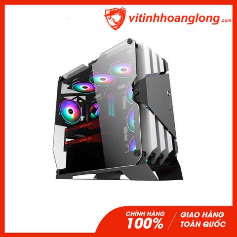  Vỏ Case máy tính Sama Gaming TG03 (Trắng Đen) (Tặng 6 Fan RGB) 