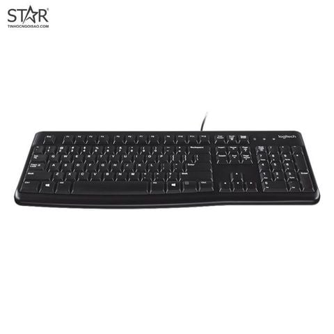  Bàn phím Logitech K120 | Đen, 104 phím, Có dây 