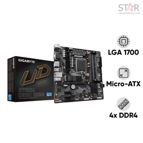  Mainboard Gigabyte B760M DS3H DDR4 