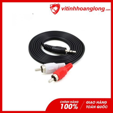  Cáp loa 1 ra 2 đầu đực 1.5m 