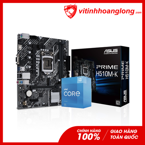  Combo Main CPU: Asus Prime H510M-K + CPU Intel Core i3 10105F 