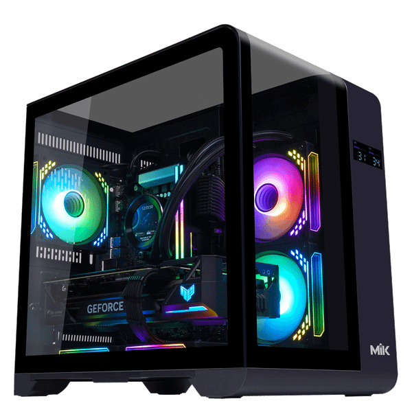  Thùng máy Case Mik Barbatos M 360 - Black | Không kèm fan 