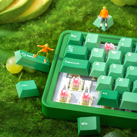  Bàn Phím cơ Mikit M65 Evergreen RGB Red switch (Xanh lá) 
