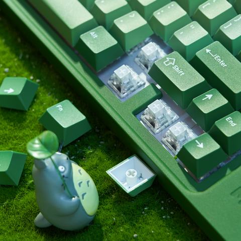  Bàn Phím cơ Mikit M65 Evergreen RGB Red switch (Xanh lá) 