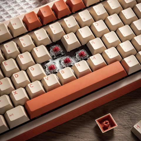  Bàn Phím cơ Mikit MT80 Hazel Choc RGB Gateron G Pro 2.0 Red Switch (Cam) 