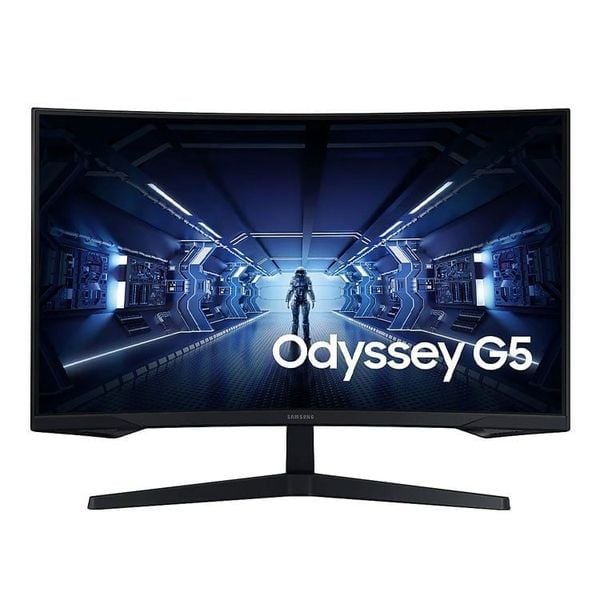  Màn hình Samsung Odyssey G5 Cong WQHD G55T LC27G55TQBEXXV | 27 inch 2K VA 144Hz 1ms Cong 1000R 